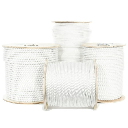 

Golberg Twisted Polyester Rope – Low Stretch High Strength – White Resistant Cable – Multiple Lengths and Sizes