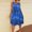 Blue, variant on Womens Summer Casual Midi Dresses 2025 Fashion V Neck Solid Color Tassel Loose Sleeveless Dress Beige XXXXXL