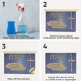 thumbnail image 5 of Jesus Prayer Vinyl Decal 2 Pack of 12 Inch x 16 Inch Weatherproof Heavy-Duty Adhesive Backing | Religious Inspiration, Daily Faith, Durable Material | Made in USA, 5 of 6