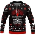 thumbnail image 2 of Sudaderas con capucha festivas de gran tamaño de Papá Noel y ciervo para hombre, ropa con estampado 3D de árbol de Navidad, sudaderas de Stranger Things pip boy, ropa, 2 of 4
