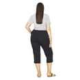 thumbnail image 2 of Avenue Women's Plus Size Cotton Roll Up Capri, 2 of 2