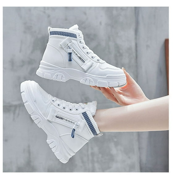 Herrnalise Plus Fleece Boots Women Winter Warm Short Boots Thick-soled Thick Boots rollbacks !