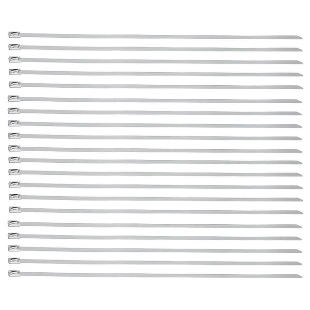 Brida Multiusos WireInox25 20Pzas 25cm 4.6mm Plata Acero Inoxidable.