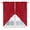 Red, variant on Pure Red Kitchen Window Curtains, Swag Curtains Valance for Bedroom Living Room Bathroom, Simple Solid Color Rod Pocket Window Treatment Curtain Block Drapes 2 Panels 28"x36"