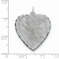 thumbnail image 2 of Sterling Silver Engraveable Heart Patterned Polished Front/Satin Back Disc QM479/18, 2 of 2