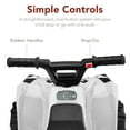 thumbnail image 6 of Best Choice Products 6V Kids Ride-On 4-Wheeler Quad ATV Car w/ 1.8mph Max Speed, Treaded Tires - White, 6 of 7