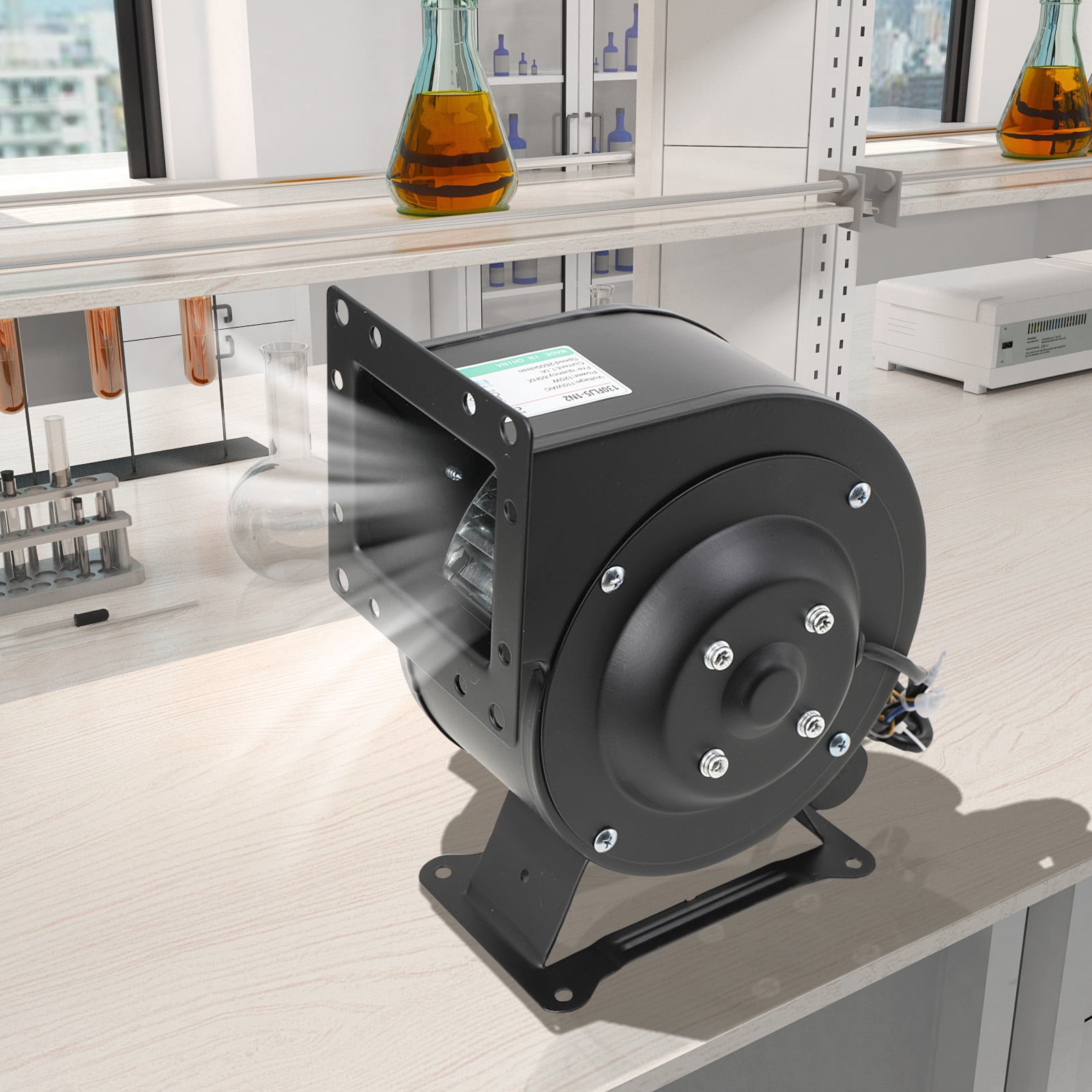 ECUTEE Small Centrifugal Blower Fan Squirrel Cage Fan Wood Boiler Furnace Blower 2600rpm Speed Air Blower for Heat Dissipation Air Purification 120W
