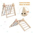 thumbnail image 6 of COZONY Triangle Climbing Set, 3-in-1 Toddler Indoor & Outdoor Gym Playset, Wooden Folding Climbing Toys with Sliding Ramp & Climbing Arch Ramp, for Boys and Girls, 18Month+, Colorful, 6 of 7