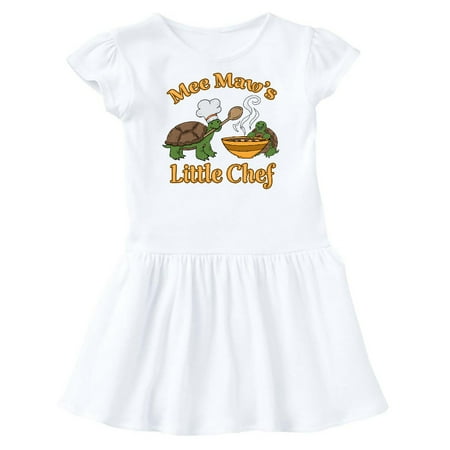 

Inktastic Mee Maw s Little Chef with Cute Turtles Gift Toddler Girl Dress