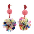thumbnail image 2 of Nuevos pendientes de flores, europeo y americano, moda, accesorios para calientes Colores shamjiam pendientes de plata antiguos, 2 of 8