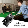 thumbnail image 6 of Tool 8 In 1 Aluminum Pool  Tip Repair Tool Billiard  Stick Tip Tool For Shaping  Tips, 6 of 6