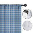thumbnail image 4 of Blue Orange Checkerboard Blue Pattern Kids Curtains,Childrens Insulated Curtains Set Of 2,Bedroom Essentials,Teen Room Decor 42"X54", 4 of 5