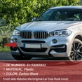 thumbnail image 3 of Tapa del gancho de remolque del parachoques del automóvil Unique Bargains No.51118065933 para BMW X6 F16 M-SPORT 2015-2019 Unique Bargains Negro Carbón Plástico 1 Pcs Frontal Duradero, 3 of 7