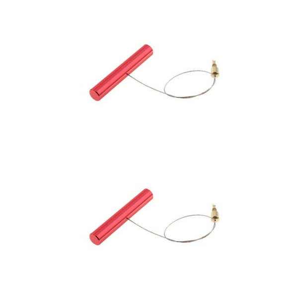 Kenally Extractor de vástago de palanca de válvula de motocicleta, herramientas de limpieza, desinflador, herramientas de pesca con removedor Rojo 2piezas