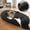 Black, variant on 71 x 45 x 12inches Human Dog Bed Fits Adult 10 CM Thick Memory Foam Washable Oversize Dog Bed with Plump Pillow and Blanket and Strap（Black)
