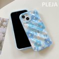 thumbnail image 4 of Fashion 3D Water Ripple Blue Flower Phone Case For iPhone 14 11 12 13 Pro Max Cover Silicone Protective Cases Korean Cute Funda, 4 of 6