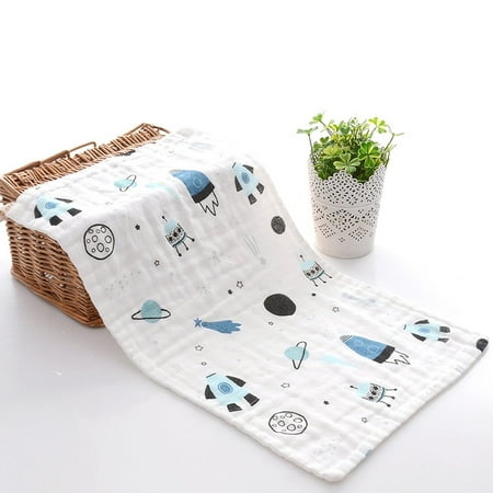 

Wolfast Promotion Newborn Baby Cartoon Printing Water Wash Cotton Face Wash Towel Saliva Towel