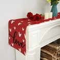 thumbnail image 3 of Valentines Day Table Runner, Sweet Heart Valentines Decorations Love Valentines Day Runner for Table Seasonal Holiday Decor for Indoor Outdoor Dining Table Decorations (Red, 13'''' x 90''''), 3 of 6