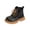 Khaki, variant on Kid's Winter Boots, Walking Shoes, Snow Boots, Non Slip Shoes, Kid's Boots, Boys Girls Leather Boots Lace Up Side Zipper Ankle Booties Outdoor Boot | Boots for Girls, Khaki US-13C/EU-29