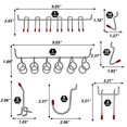 thumbnail image 4 of 114Pcs Metal Pegboard Hooks Organizer Assortment Kit Peg Locks Hanging Applications, 4 of 5