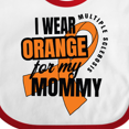 thumbnail image 4 of Inktastic I Wear Orange for My Mommy Multiple Sclerosis Awareness Boys or Girls Baby Bib, 4 of 4