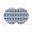 Blue, variant on Bohemia Round 15 Inch Placemats Set of 6, Minimalist Geometric Pattern Abstract Dark Blue HeatResistant Non Slip Place Mats for Dining Table, Wipeable Braided Kitchen Table Mats for Housewarming