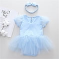 thumbnail image 4 of ATAIKU 3M-18M Infant Baby Girls Princess Dress Up Romper Onesie Tutu Dress Bodysuit with Headband Birthday Halloween Christmas Party Dresses, 4 of 5