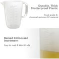 WhiteRhino 1 Gallon Measuring Pitcher,134oz Large Plastic Measuring Cup