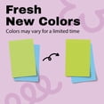 thumbnail image 4 of Post-it Super Sticky Notes, Lined, 5 in x 8 in, Green and Blue, 2 Pads, 4 of 12