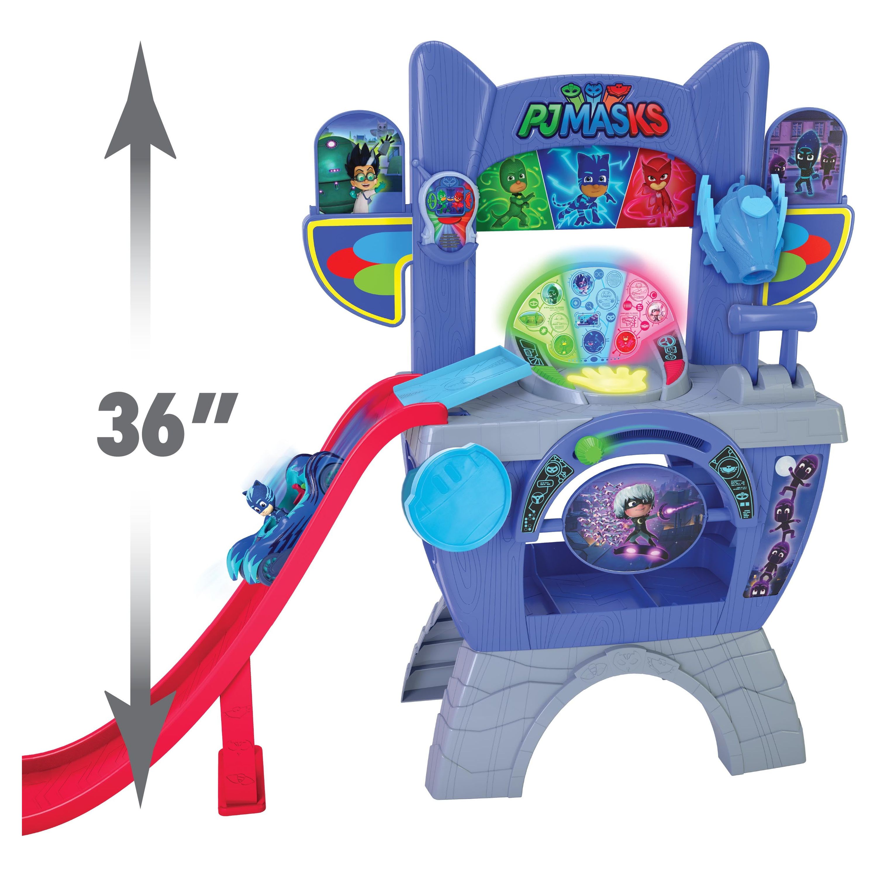 PJ Masks Saves the Day HQ 36-Inch Tall Interactive Playset with Lights and Sounds,  Kids Toys for Ages 3 Up, Gifts and Presents - image 5 of 9