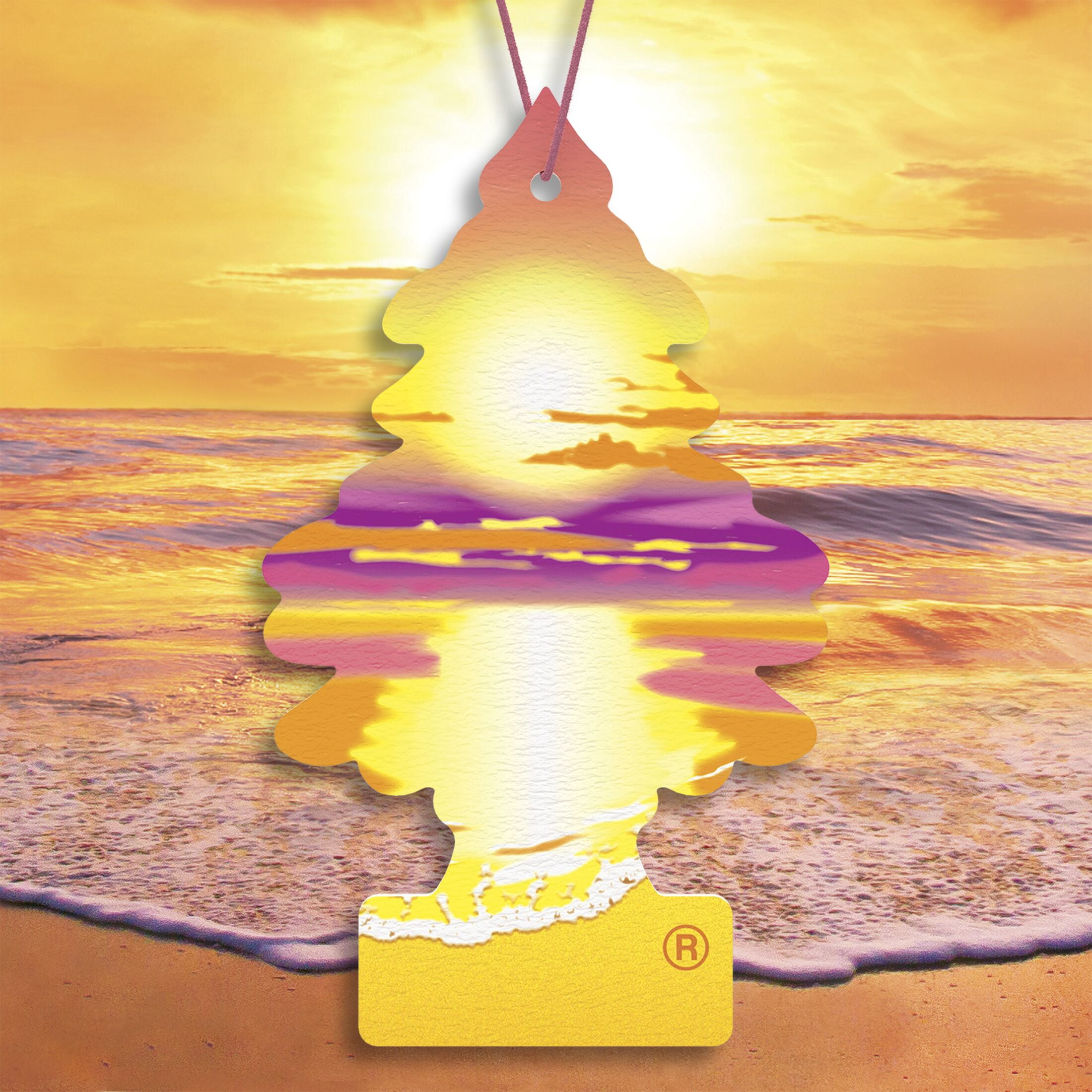 Little Trees Air Freshener Sunset Beach Fragrance 3-Pack