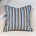 thumbnail image 1 of Funda de almohada decorativa Yangest, 50 x 50 cm, terciopelo a rayas, 1 of 5