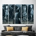thumbnail image 5 of Modern Wall Art, Horse Art, Abstract Printed, Jon Snow Game of Thrones, Jon Snow Wall Decor, Famous Art, Game of Thrones Canvas, Canvas Wall Decor - 5P-Rolled Canvas, 5 of 9