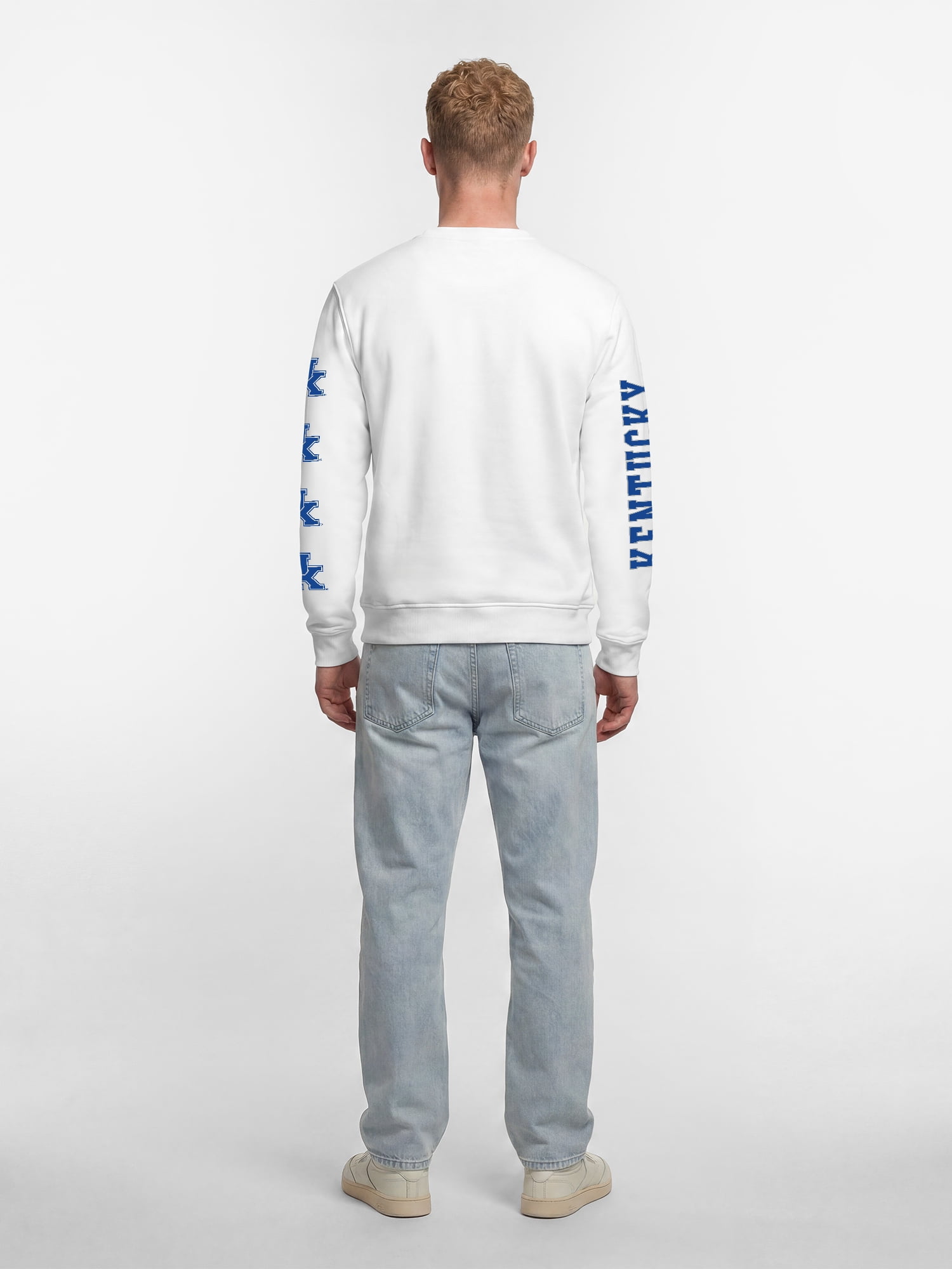 Kentucky Wildcats Reebok Mens White Crew Sweatshirt
