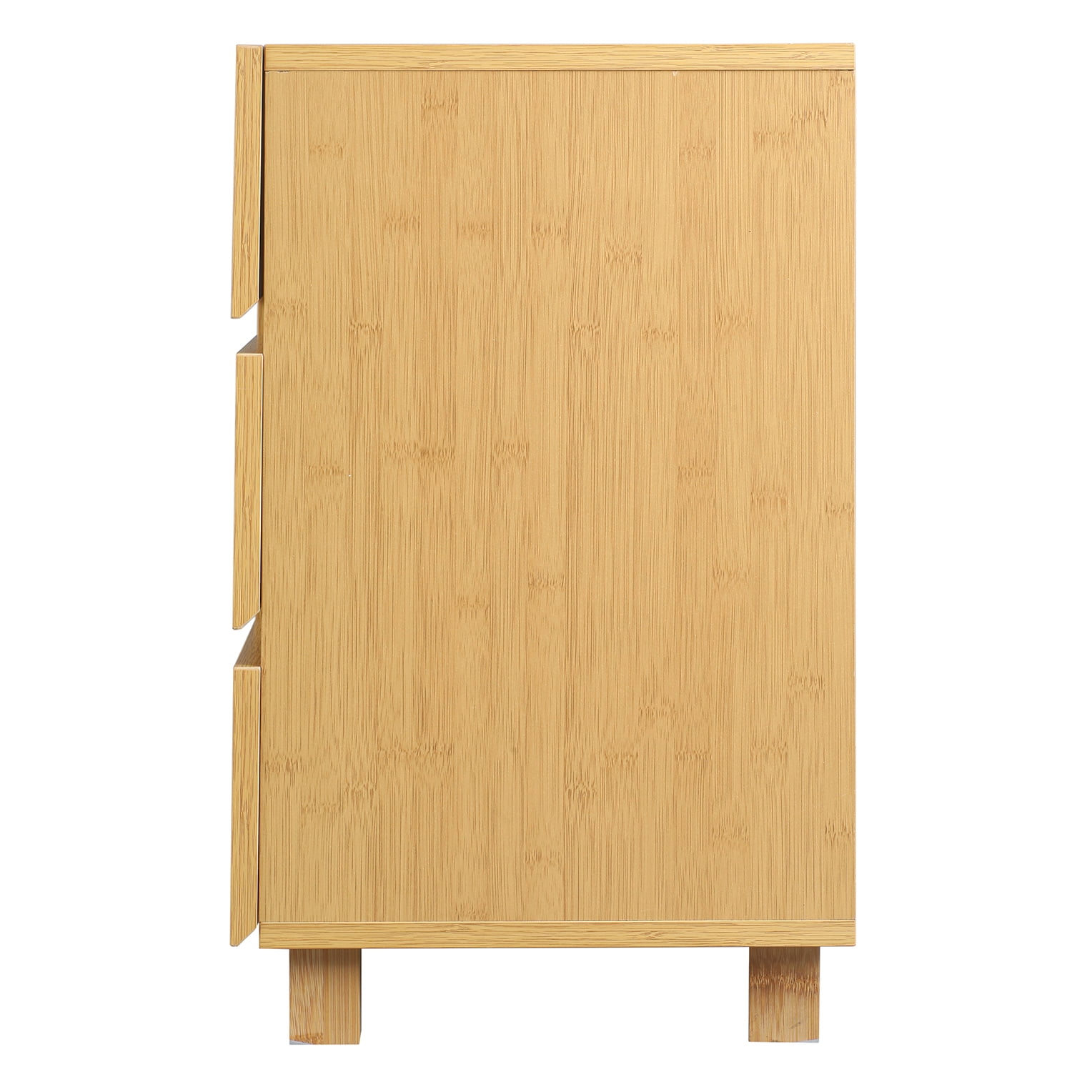Kadyn Bamboo Bathroom Storage Organizer Cabinet, Out Bamboo Laundry Hamper for Home , Laundry Hamper Basket with Drawers, Nature