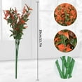 thumbnail image 2 of Morttic 10 Bundles Artificial Flowers, Outdoor UV Resistant Fake Flowers Plastic Greenery Shrubs Plants for DIY Floral Arrangement, Hanging Pots, Home Garden Decor (Orange Lavender), 2 of 13