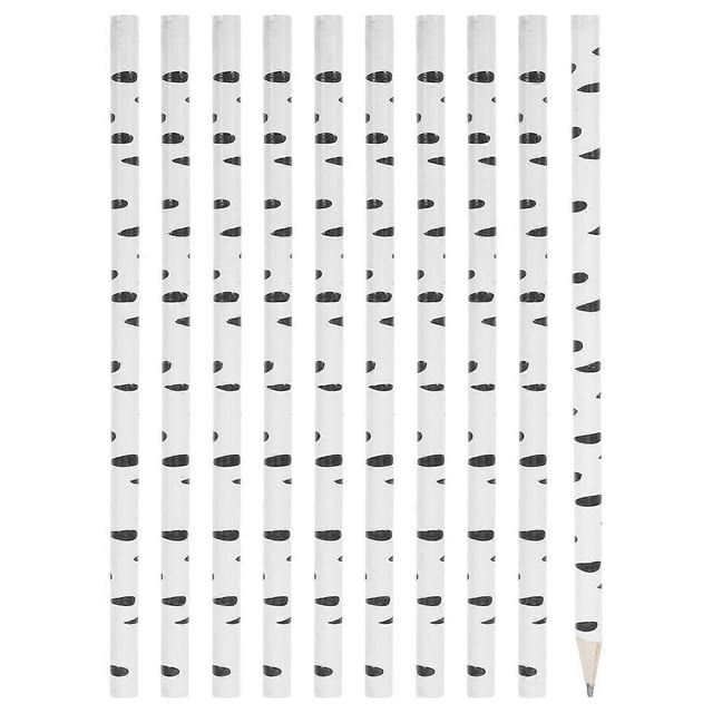 10pcs Fun Wooden Animal Print Pencils Zebra Pattern Pencils Kids Writing Pen for School Prizes Party Favors Holiday Stationery