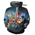 thumbnail image 2 of Sudadera con capucha con estampado 3D de flores para hombres y mujeres, sudadera informal de manga larga con estampado de plantas coloridas, sudadera holgada estilo Harajuku, 2 of 4