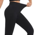thumbnail image 4 of RYDCOT High Waisted Leggings for Women Tummy Control Buttery Soft Yoga Pants Womens Gym Workout Running Leggings Black, 4 of 6