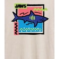 thumbnail image 3 of Jaws - Shark Doodle Square - Women's Oversized Graphic T-Shirt, 3 of 5