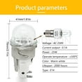 thumbnail image 4 of Ruiandsion Microwave Bulb W05+E14 Halogen Bulb and Base Combo Set 230V 25W Warm White 3000K for Home Replaceable Lighting,Pack-1, 4 of 9