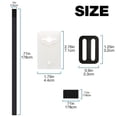 thumbnail image 5 of Kit de correas para carrete de cubierta, correas de manta solar para piscina universal enterrada que incluye 8 correas y lengüetas de nailon adhesivas, 8 placas de cordón, 8 hebillas, 5 of 5