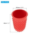 thumbnail image 2 of Uxcell Rubber Finger Tips Silicone Thumb Fingertip Protector Covers Guard Pads Thimble Grips Red Small Size 10 Pack, 2 of 5
