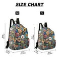 thumbnail image 2 of FORMRS Mini Backpack Purse for Women Travel Daypack Casual Shoulder Bag, Blue Colorful Flowers, 2 of 7