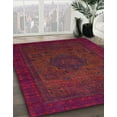 thumbnail image 2 of Ahgly Company Indoor Rectangle Abstract Brown Red Abstract Area Rugs, 5' x 8', 2 of 6