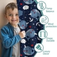 thumbnail image 3 of Funny Window Curtains for Kids Room - 42Wx63H Inch 2 Panels, Rod Pocket Colorful Cartoon Whale Patterns for Boys Bedroom Decor Preschool Classroom Curtains Playroom Living Room Window Drapes, 3 of 5