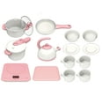 thumbnail image 4 of VALESSATI Pink Kids Kitchen Set 55-Piece Pretend Play Cooking Set with Sounds & Music, Ages 3+, 4 of 8