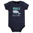 thumbnail image 3 of Hudson Baby Infant Boy Cotton Bodysuits, Sea Characters, 0-3 Months, 3 of 5