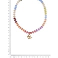 thumbnail image 2 of Time and Tru Goldtone Multicolored Bead Initial "W" Necklace, 2 of 6