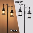 thumbnail image 4 of SUNMORY 63" Modern Floor Lamps with Stepless Dimming, 2 Light Glass Floor Lamps for Living Room, Lamps for Bedroom with Weighted Marble Base, Includes 2 LED Bulbs for Bedroom Living Room, 4 of 15